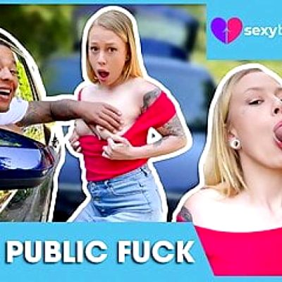 INTERRACIAL PUBLIC SEX: Black Guy Fucks Teen! SEXYBUURVROW.com